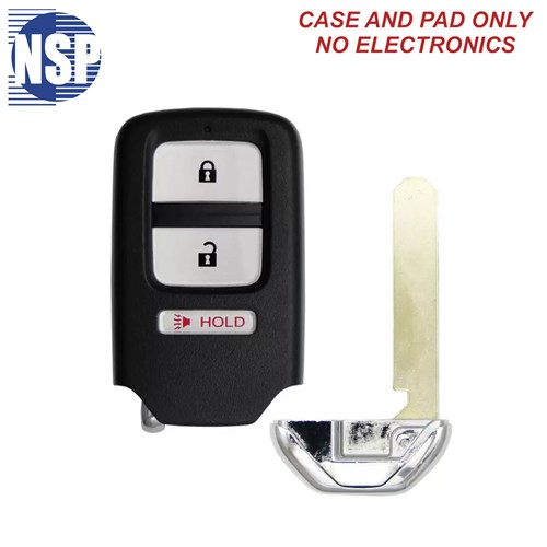 NSP HONDA KR5/ACJ 3-BTN SMART KEY SHELL WITH E-KEY - L,U,P