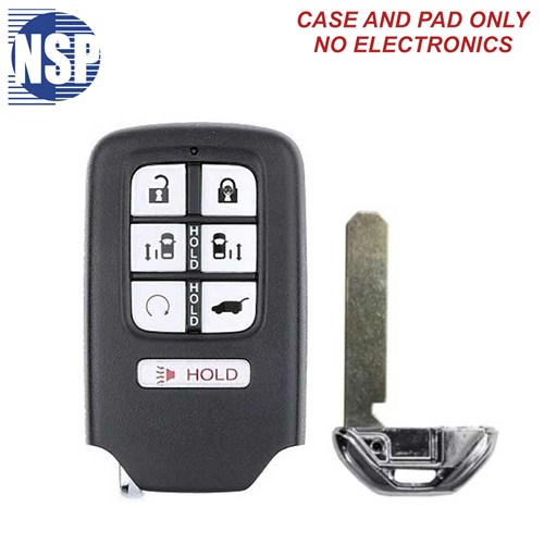 NSP HONDA ODYSSEY 6-BTN SMART KEY SHELL WITH E-KEY - L,U,P,SD,SD,H