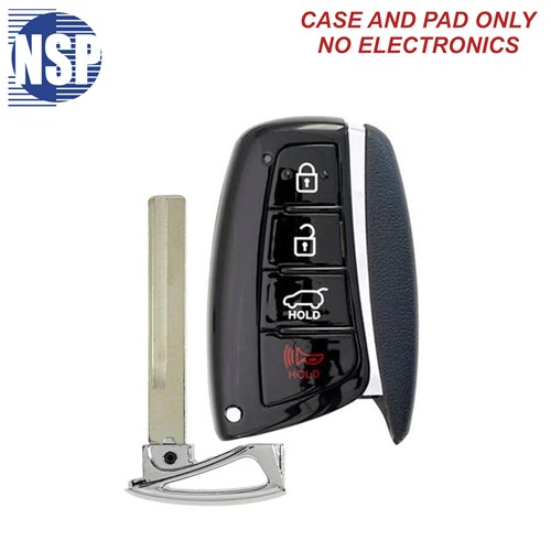 NSP HYUNDAI SY5DMFNA04 4-BTN SMART KEY SHELL WITH E-KEY - L,U,P,H