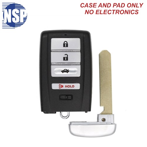 NSP ACURA KR5 4-BTN SMART KEY SHELL WITH E-KEY - L,U,P,T