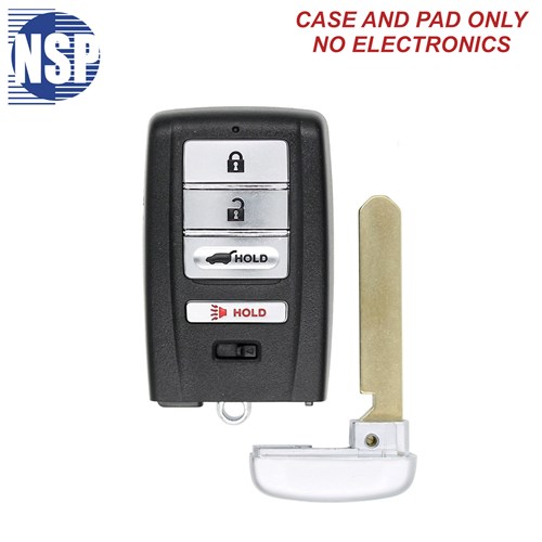 NSP ACURA KR5 4-BTN SMART KEY SHELL WITH E-KEY - L,U,H,P