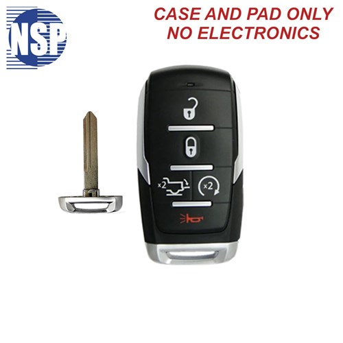 NSP RAM OHT 5-BTN SMART KEY SHELL WITH E-KEY - L,U,P,TG,RS