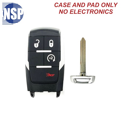 NSP RAM 2500+ GQ4-76T 4-BTN SMART KEY SHELL WITH E-KEY - L,U,P,RS