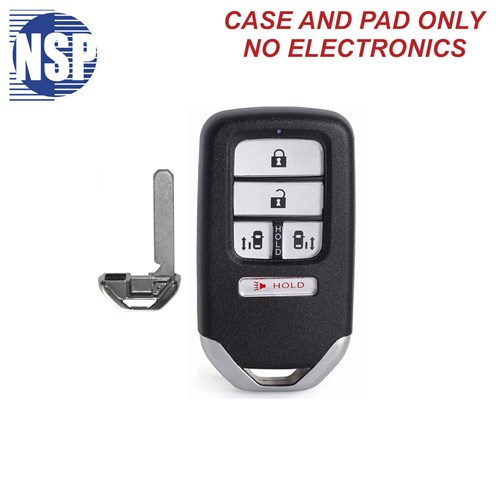 NSP HONDA ODYSSEY 5-BTN SMART KEY SHELL WITH E-KEY- L,U,P,SD,SD