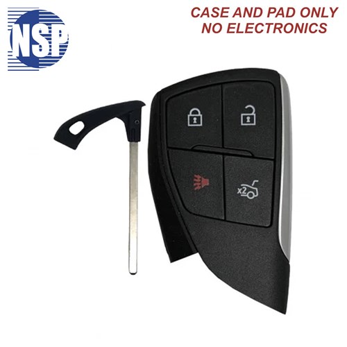 NSP GM YG0  4-BTN SMART KEY SHELL W/EKEY - 136-4375