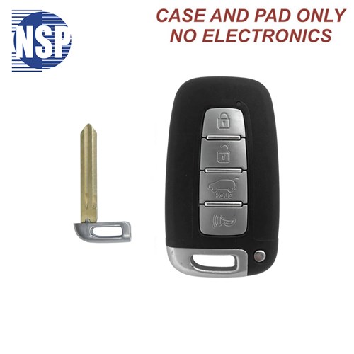 NSP HYUNDAI/KIA SMART KEY SHELL WITH HY15 E-KEY 4-BTN - L,U,P,H