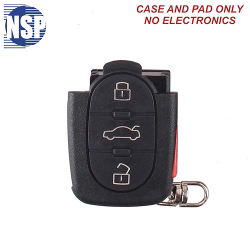 NSP AUDI MYT8Z0837231 4-BTN CASE/PAD REMOTE PORTION ONLY - L,U,P,T