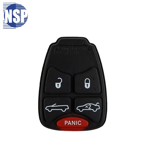 NSP CHRYSLER OHT CONVERTIBLE 5-BTN REMOTE PAD - L,U,P,T,TOP