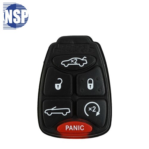 NSP CHRYSLER OHT CONVERTIBLE 6-BTN REMOTE PAD - L,U,P,T,TOP,RS