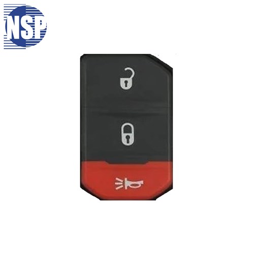 NSP JEEP FLIP KEY 3-BTN REMOTE PAD - L,U,P