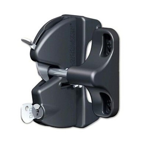 D&D Technologies LLAA LokkLatch REGULAR Gate Latch, Black