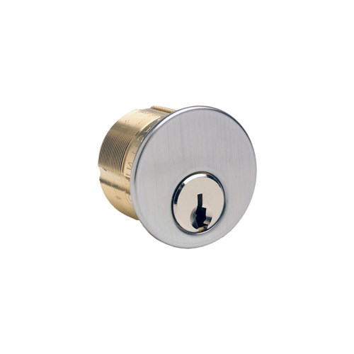 Ilco 7185KS1-26D-KA2 1-1/8" Mortise Cylinder for Kwikset 1176 Keyway, Satin Chrome