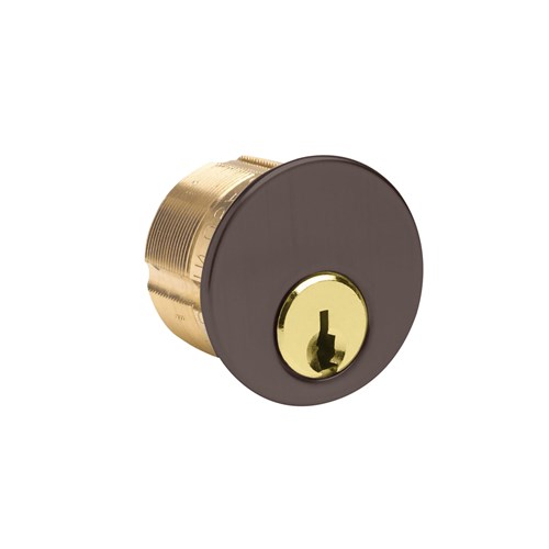 Ilco 7185SX1-46-KA2 1-1/8" Mortise Cylinder for Schlage C-K Keyway, Duracolor