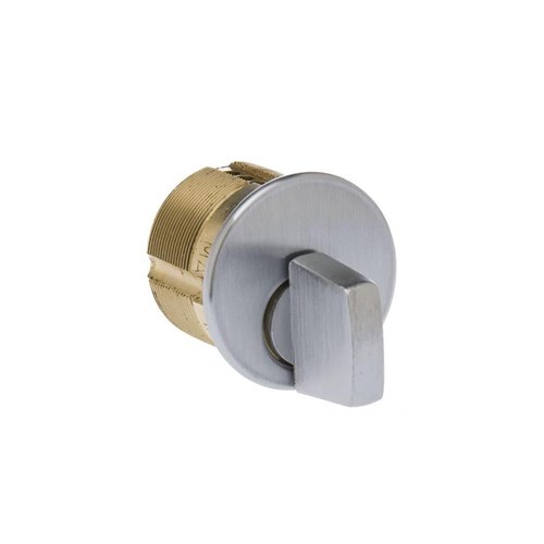 Ilco ADA7161-26D 1" ADA Turnknob Mortise Cylinder, Satin Chrome