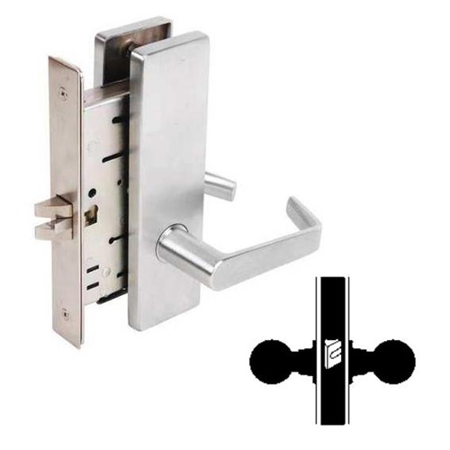 Falcon MA101 DANE-NAPA 626 Grade 1 Mortise Lock, Passage, 2-3/4" Backset