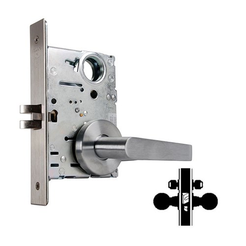 Falcon MA441L DANE-GALA 626 Grade 1 Mortise Lock, Classroom Security, Less Core, 2-3/4" Backset