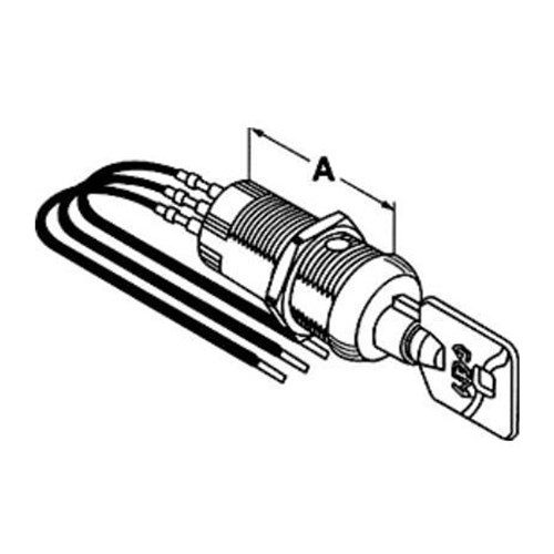 CompX Fort MFSW3-1138-80 Tubular Key Switch Lock