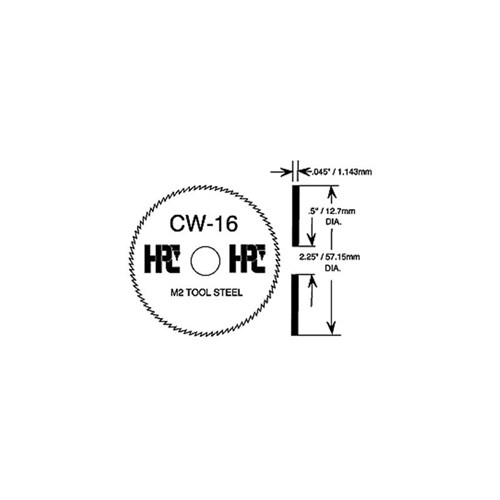 HPC CW-16 FLAT STEEL CUTTER FOR SPEEDEX MACHINES