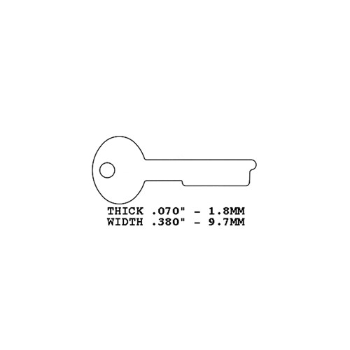 IND 1063D S & G KEY BLANK - 400-0171