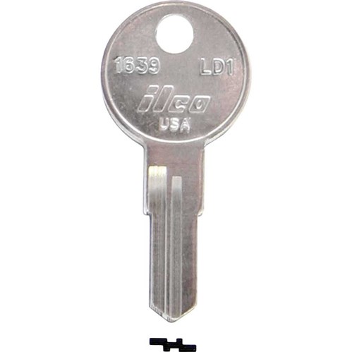 Ilco 1639/LD1 Larson Door Key Blank