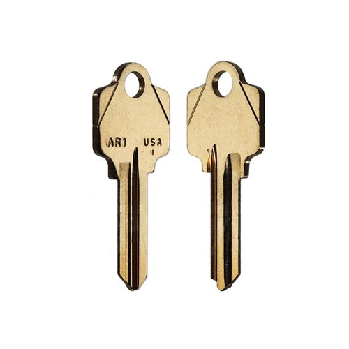 Ilco AR1-BR-250PK Arrow Key Blanks, Brass (pack/250)