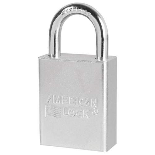 American Lock A5100 KA P501 Solid Steel Rekeyable Pin Tumbler 1-1/2" Padlock, 1" Shackle, Keyed Alike