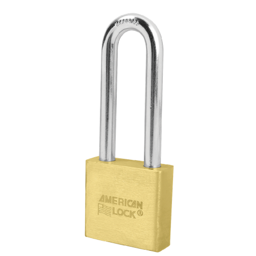 American Lock A5572 KD Solid Brass Pin Tumbler 2" Padlock, 3" Shackle, Keyed Different