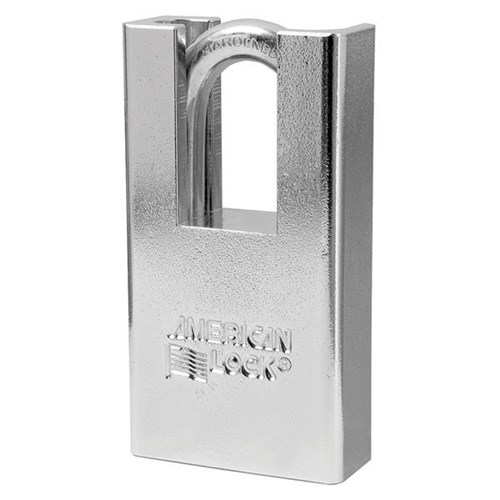 American Lock A5300D KD Shrouded Solid Steel Rekeyable Pin Tumbler 1-3/4" Padlock, 1-1/8" Shackle, Keyed Different