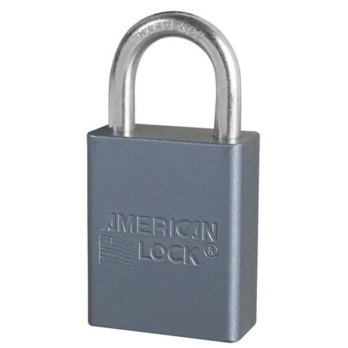 American Lock A30 KA P502 Solid Aluminum Pin Tumbler 1-1/2" Padlock, 1" Shackle, Keyed Alike