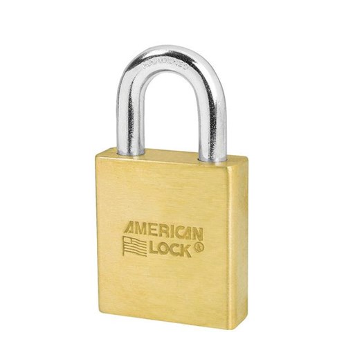 American Lock A3700WO Solid Brass Door Key Compatible 2" Multi-Cylinder Padlock, 1-1/8" Shackle, Less Cylinder