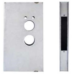 Keedex K-BXTESA-MOR-AL Weldable Gate Box for Mortise Locks, Aluminum