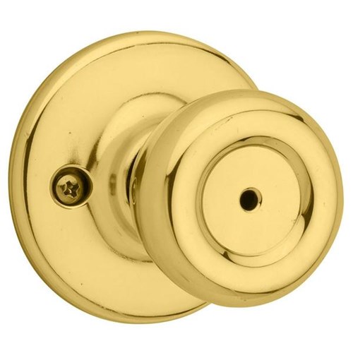 Kwikset 300T US3 RCALxRCS Tylo Knob, Privacy, Bright Brass