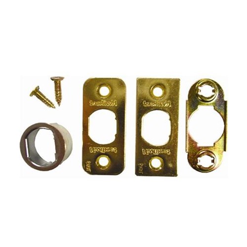 Kwikset 81845 US3 6-Way Plain Latch Service Kit, Bright Brass