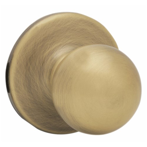 Kwikset 200P US5 RCAL X RCS Polo Knob, Passage, Antique Brass