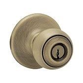 Kwikset 400P US5 RCAL X RCS Polo Knob, Entry, KA3, Antique Brass