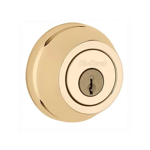 Kwikset 780 US3 KA3 Grade 2 Deadbolt, Bright Brass