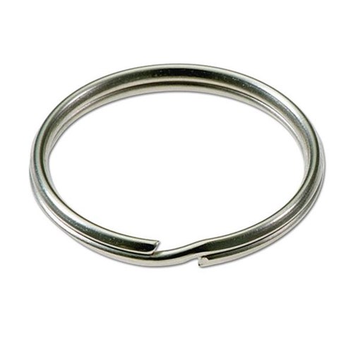 Lucky Line 76500 Nickel-Plated Tempered Steel Split Rings, 1-1/8" Diameter (100/box)