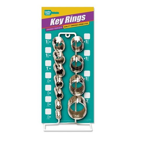 Lucky Line 36500 Split Key Ring Display, 365 pieces