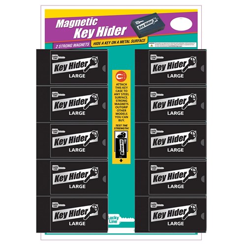 Lucky Line 91010 Large Magnetic Key Hider (10/display card)