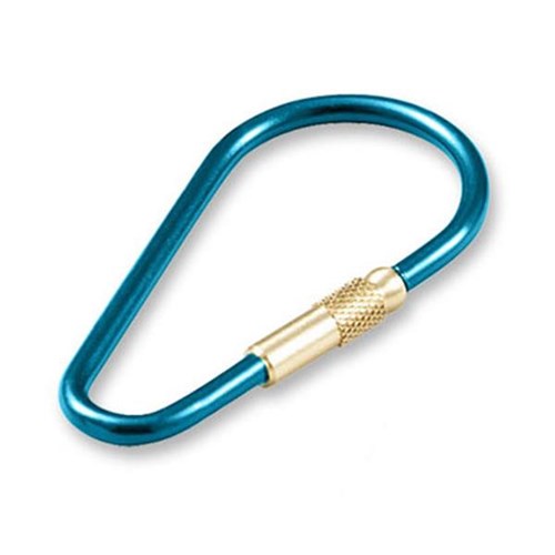 Lucky Line 73730 Anodized Oval Key Ring, Blue (20/package)