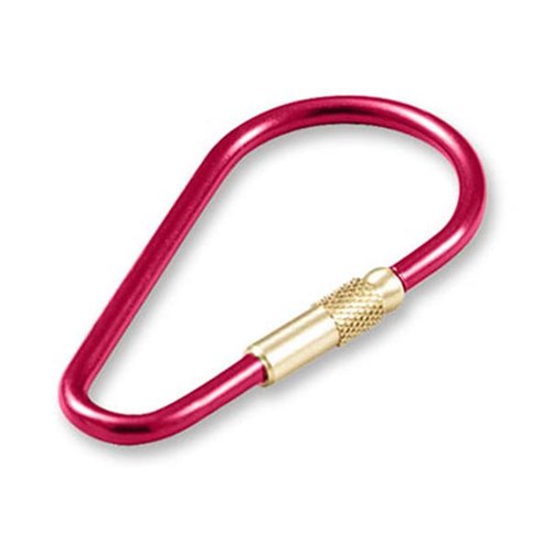 Lucky Line 73770 Anodized Oval Key Ring, Red (20/package)