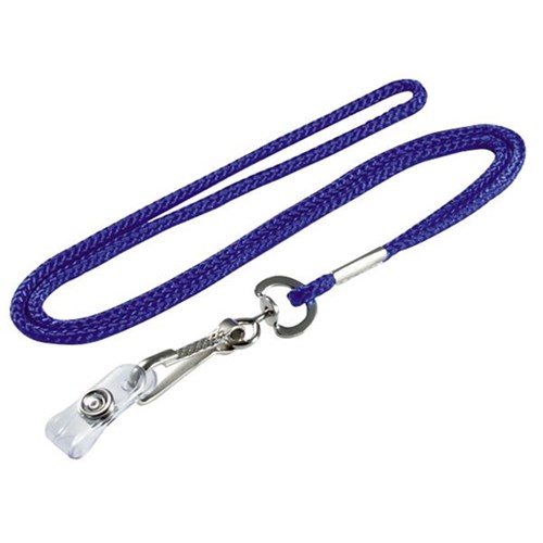 Lucky Line 42430 22-1/2" Blue Lanyard with Badge Holder (10/pack)