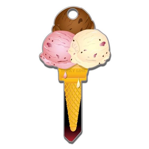 Lucky Line B111K Ice Cream Key Blank, Kwikset