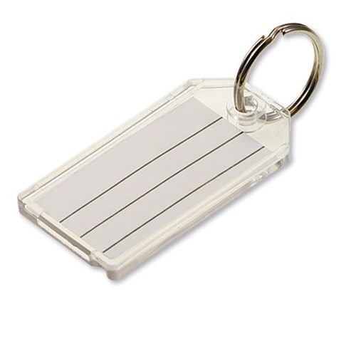 Lucky Line 20402 Extra Strength ID Key Tag with Key Ring, Assorted Colors, 2/card (pack of 5)