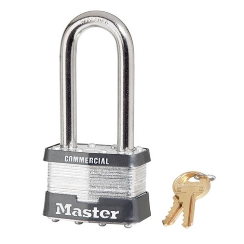 Master Lock 5LJ KD Laminated Steel Pin Tumbler 2" Padlock, 2-1/2" Shackle, Keyed Different