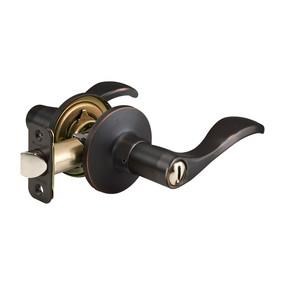 Master Lock WL0312BOX Boxed Grade 3 Privacy Wave Lever Lock, Aged Bronze