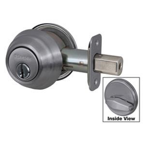 Master Lock DSH0615KA4S Grade 1 Single Cylinder Deadbolt, SC1 Keyway, Satin Nickel