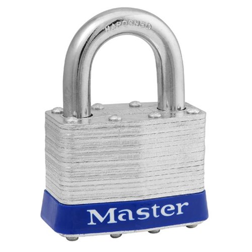 Master Lock 5UP Laminated Steel 2" Pin Tumbler Padlock with 1" Shackle, Universal Pin