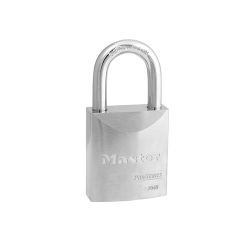 Master Lock 7040 KZW1 ProSeries Solid Steel Rekeyable Pin Tumbler 1-3/4" Padlock, 1-3/16" Shackle