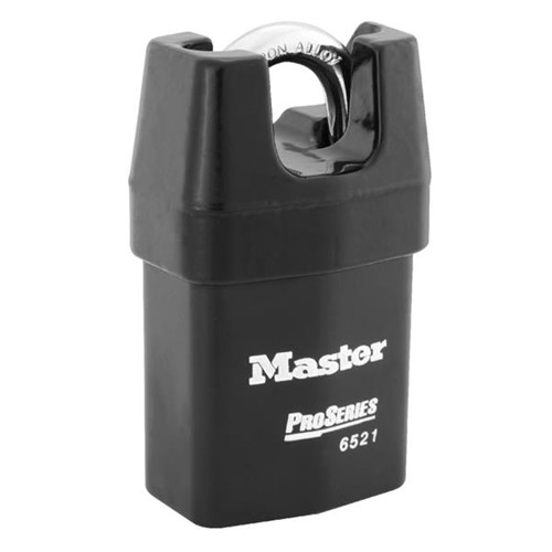 Master Lock 6521WO ProSeries Shrouded Laminated Steel Rekeyable Interchangeable Core 2-1/8" Padlock, 3/4" Shackle, Less cylinder